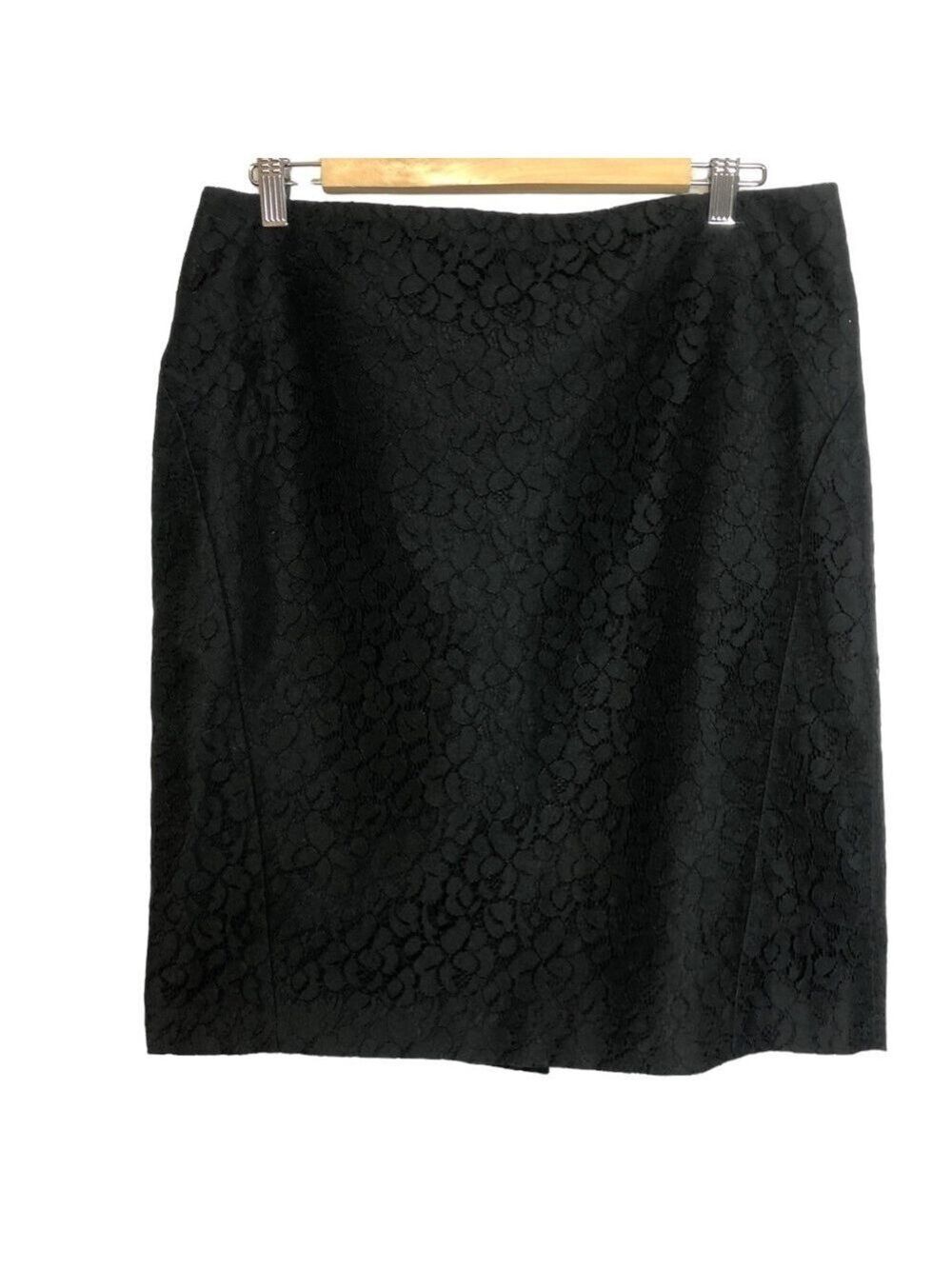 The Limited Black Lace Pencil Skirt, size 12
